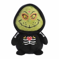 Aurora - Dr. Seuss - 9" D  a De Los Muertos Grinch Whimsical Stuffed Animal