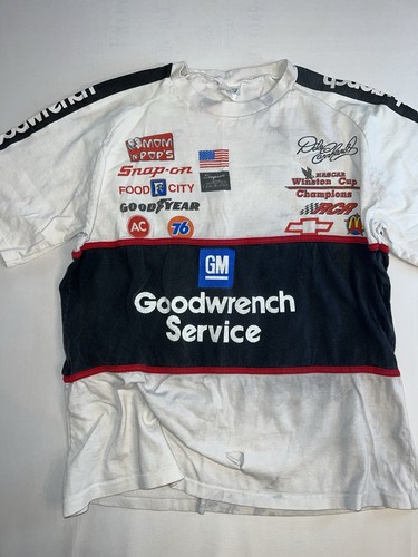 Vintage NASCAR Dale Earnhardt #3 GoodwrenchT-shirt Size Large White 90s