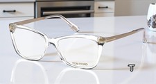 Tom Ford FT5353 026 Crystal Clear Lens Plastic 52 mm Women's Eyeglasses