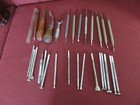 Leathercraft Tools 28 Pieces Some Craftools USA + 33 Steel Hollow Punches NICE! — photo 1