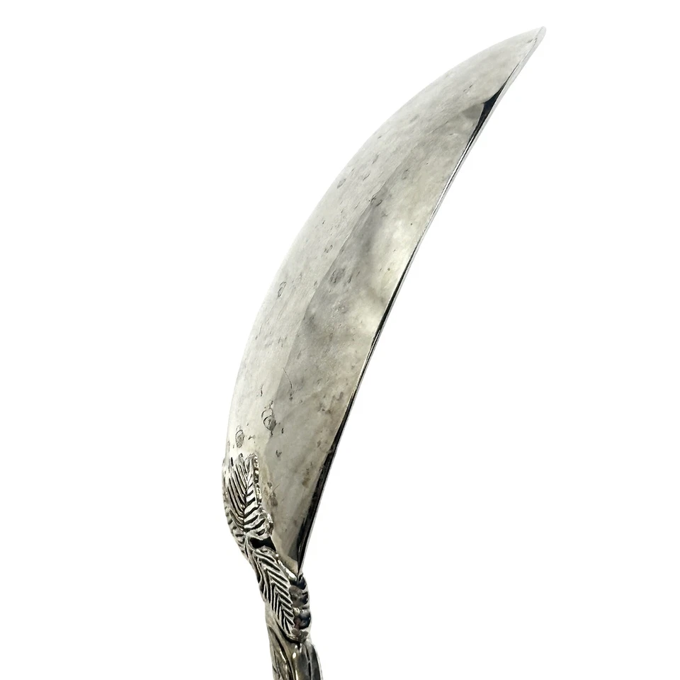 Godinger Grapevine Heavy Ornate 11" Pierced Handle Silver Plate Serving Spoon! - Image 4 of 4