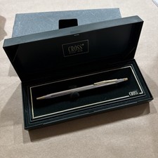 VTG 3302 Cross 23KT Gold Plated Ballpoint Pen Classic Century Medalist Chrome