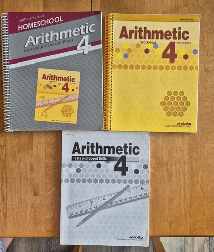 Abeka 4th Grade Arithmetic Curriculum/Lesson Plans Work Text Teacher ...