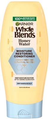 Garnier Whole Blends Honey Water Moisture Restoring Conditioner, Dry Hair,
