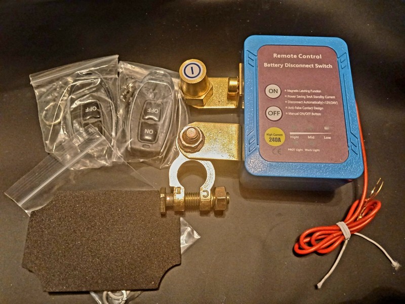 BATTERY KILL SWITCH REMOTE DISCONNECT 12 V 240 AMPS