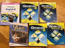 13 books  Abeka Grammar/Composition II, Literature, Teacher, Test/Key 8th Grade