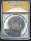 1895 Indian Head Cent Penny ANACS EF40 XF40