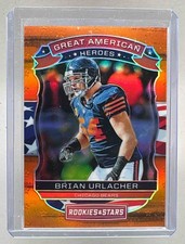 Brian Urlacher 2018 Panini Rookies Stars GAH-20 Orange Great American Heroes /35