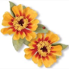 Fustelle Big Shot Sizzix Thinlits Fiore, Zinnia Scrapbooking