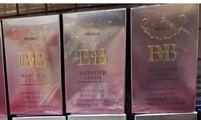 3 x 15g BB Mistine Wonder Cream Makeup Base Primer Foundation LSF30 Anti-Falten