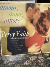Percy Faith and His Orchestra -  Amour, Amor, Amore (LP, 1956) VG/VG+, Tested