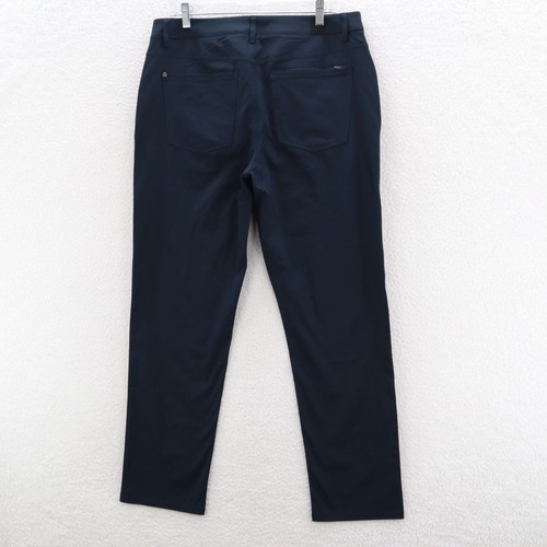 Vuori Pants Men's 33 Navy Blue Meta Technical Stretch Performance Luxury Preppy - Picture 2 of 16