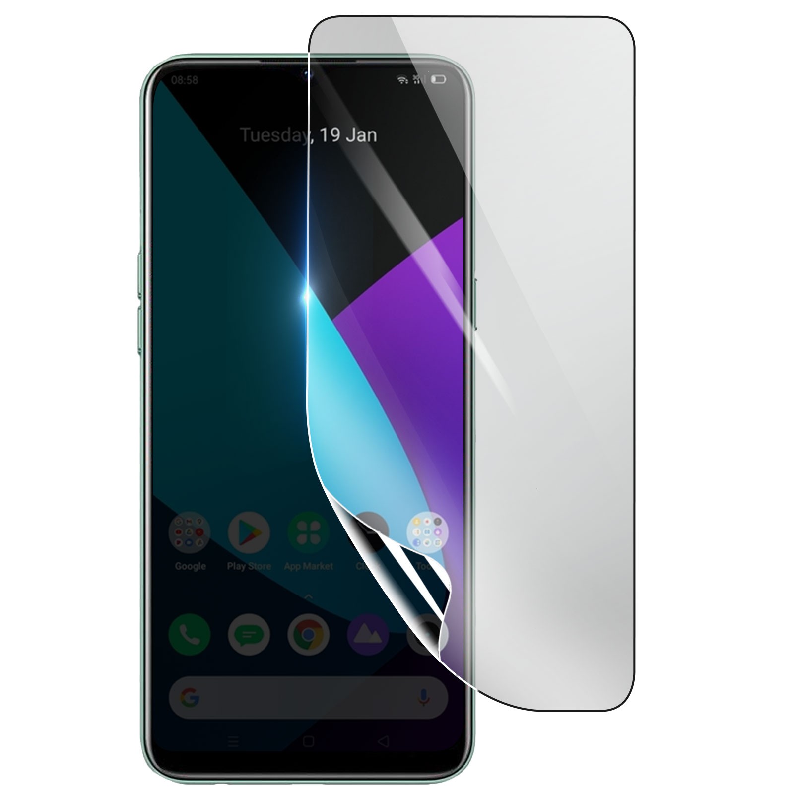 Film ecran hydrogel 3mk anti-rayures antichoc pour Realme 6i