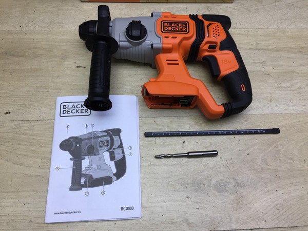 Black+Decker BCD900B-XJ Trapano Avvitatore A Batteria Sds Plus Solo, 18 V, I33736-image