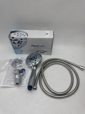 #ad AquaCare High Pressure 8 mode Handheld Shower Head Anti clog Nozzles Power Wash $26.63