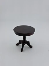 Concord Museum Miniature Wooden Pedestal Table #3040 1:12 Vintage Dollhouse