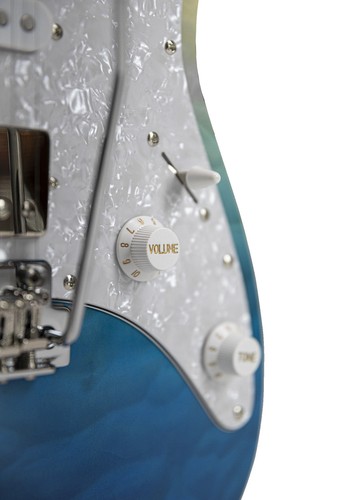 Tagima Stella DW-TBLF-DF/PW E-Gitarre - Transparent Blue - Bild 5 von 11
