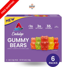 Atkins Endulge Gummy Bears, Low Sugar, Keto Candy, 6 Count