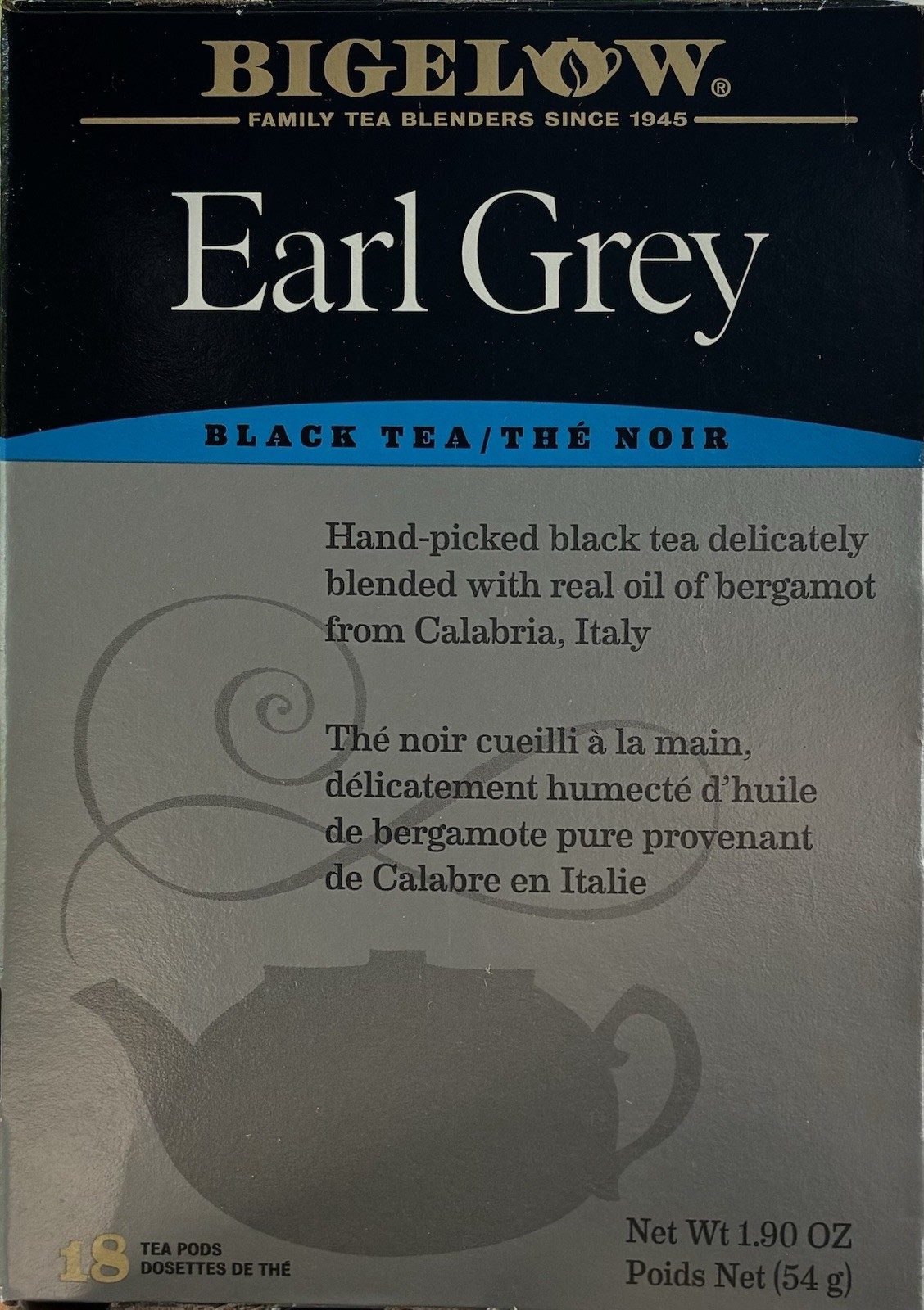 Bigelow & Golden Tips Earl Grey Tea Pods 18 Count & Loose Leaf Bergamot Tea
