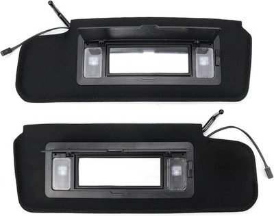 LH&RH Sun visor w/Vanity Mirror & LED Light For 1984-1996 Chevy Corvette C4 5.7L
