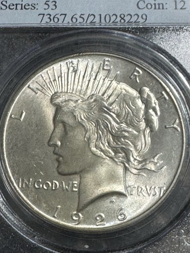 1926 Peace Dollar, PCGS MS65, Better Date, Free Shipping