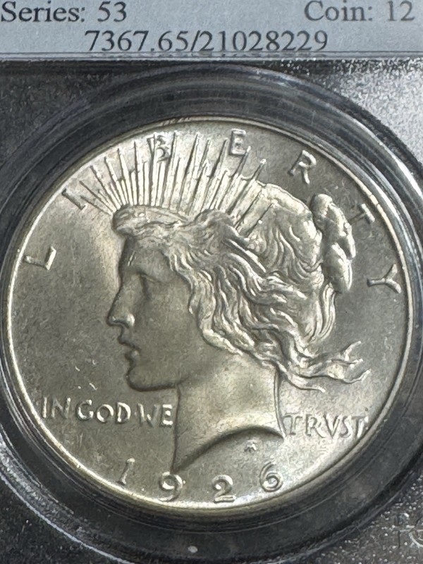 1926 Peace Dollar, PCGS MS65, Better Date, Free Shipping