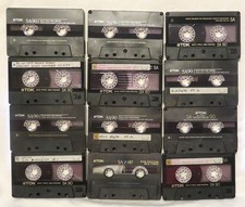 VINTAGE '80's/'90's TDK SA 90 TYPE II Premium Recording Tape Used Once LOT 12 EX