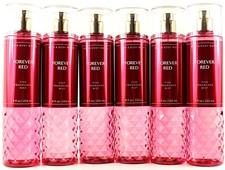 QTY 6 - Bath Body Works FOREVER RED Fine Fragrance Body Mist Spray 8Oz