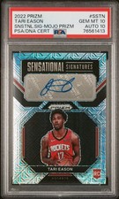 2022-23 Prizm Choice Signatures Mojo Prizm Tari Eason Auto RC ROCKETS /25