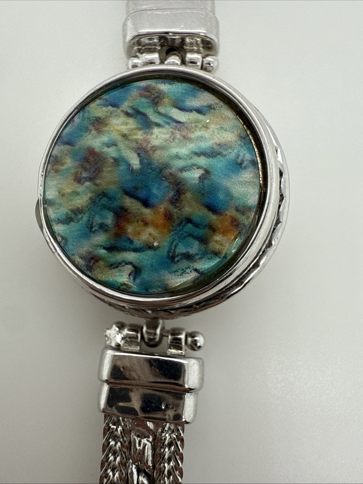 Silver Time Braclet Toggle Clasp With Handcrafted… - image 6