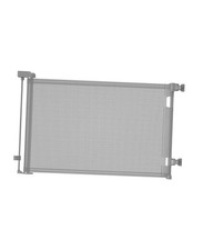 Retractable Baby Gates, Mesh Dog Gate for Doorways, 33.6" Tall, 55" Wide Gray