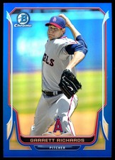 2014 Bowman Chrome Blue Refractor #86 Garrett Richards /250