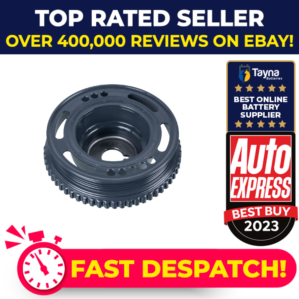 Crankshaft Pulley fits VAUXHALL ASTRA G, H 1.4 1.6 1.8 98 to 10 Z14XE Belt Febi