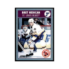1992 Score Canadian Bret Hedican RC St. Louis Blues #471