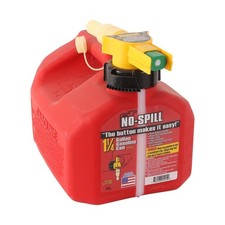 No-Spill 1415 1-1/4-Gallon Poly Gas Can CARB Compliant , Red