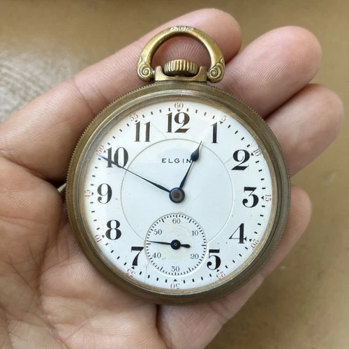 Elgin Pocket Watch Antique Gold Filled – Not Working Original