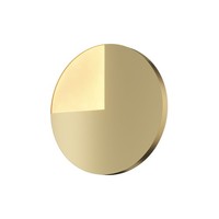 Led Wandleuchte Metall Ø 44,8 Cm Rund In Messing 3000 K Modern Wandlampe