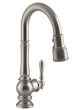 Kohler K-99261-VS Artifacts Pull Down Spray Kitchen Faucet Vibrant Stainless New