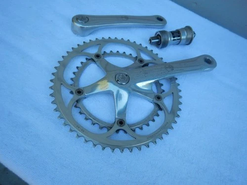 Campagnolo Croce D'Aune Road Racing Bike Double Cranks 170mm Crankset w/BB Campy