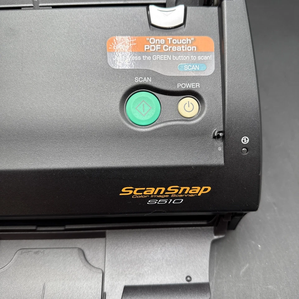 Fujitsu ScanSnap S510 Double-Sided Compact Scanner Tray Does Not Close -Parts - Image 3 of 4