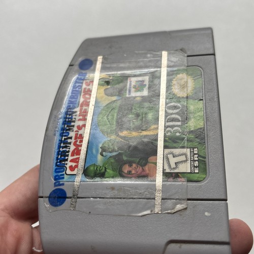 Army Men Sarge’s Heroes Nintendo 64 N64 Teen 3DO Tank Military Game Blockbuster - Picture 4 of 8