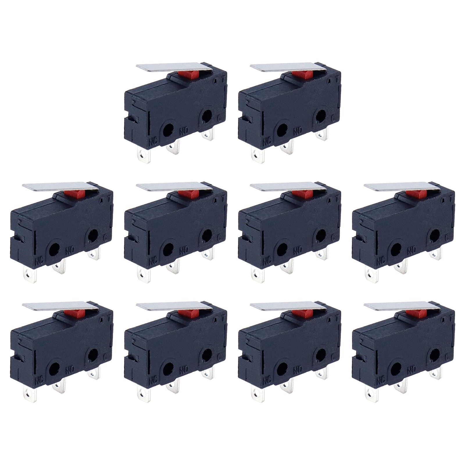 Packing Switching 10-Pack 3 Pin 5A 125V KW12 KW11 Micro Limit Switch for Mill CNC | eBay