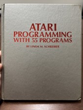 1982 Atari Programming With 55 Programs Hardcover Book First Edition