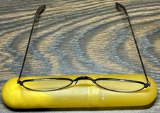 Y2K Visualites Oval Reading Glasses Black Wir...