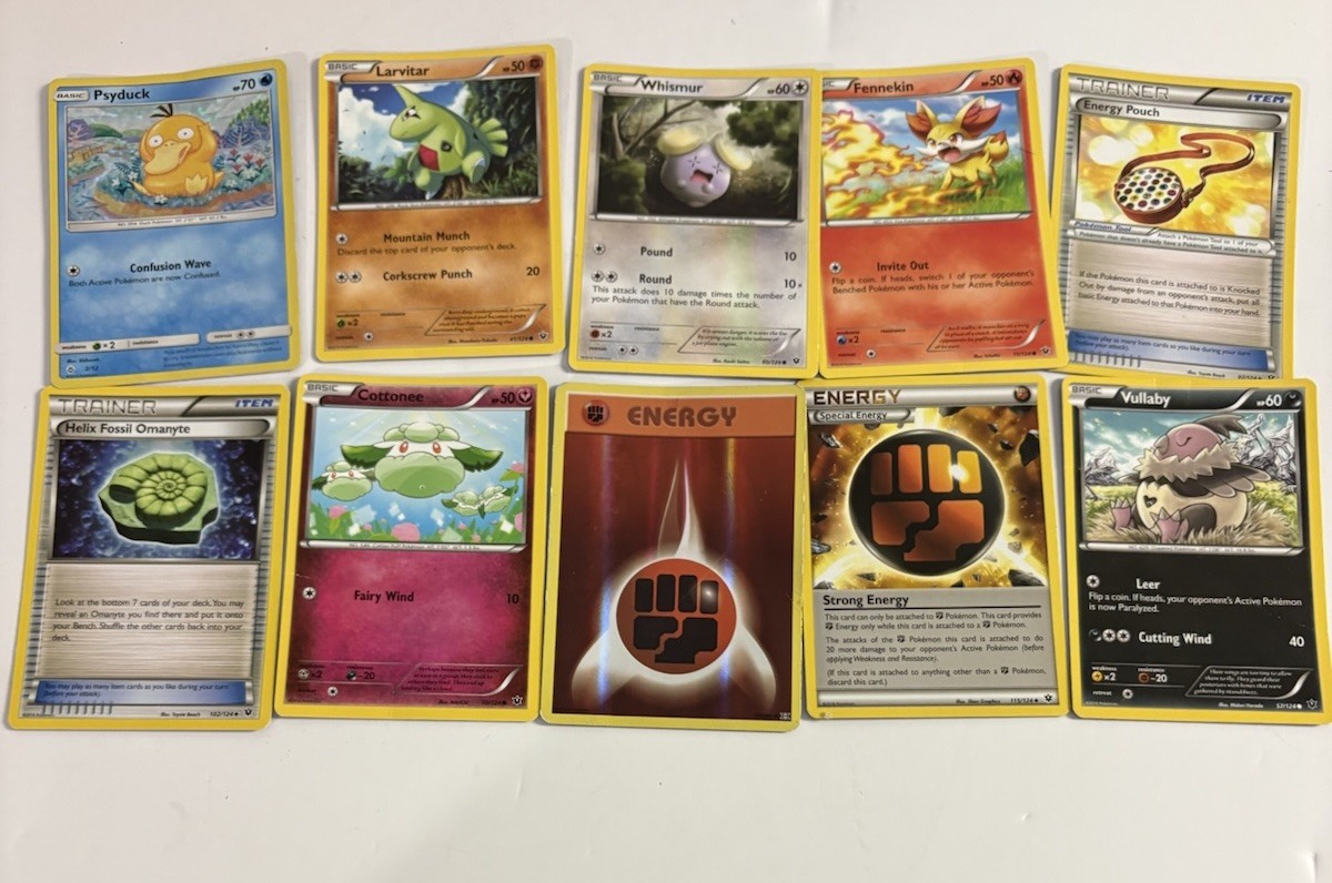 McDonald's 2018 Pokemon Card Psyduck Holo 2/12 & 7 Other Energy Fairy Wind Cards