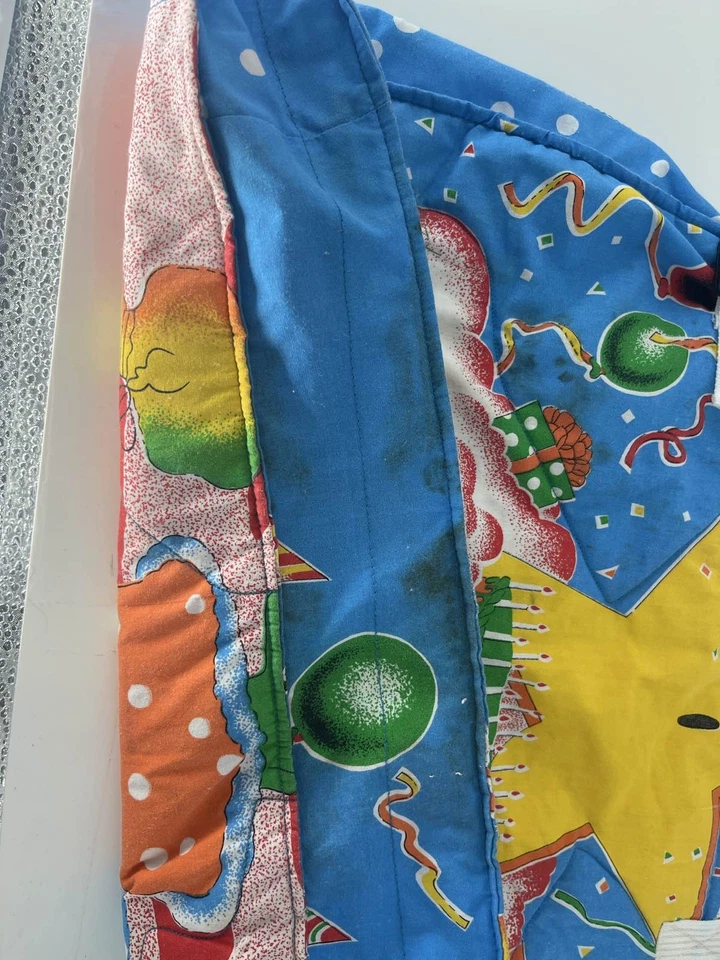 Bolso de Pañales Y2K Años 90 Fiesta Cumpleaños Pastel Confeti Azul Foto 2 de 4