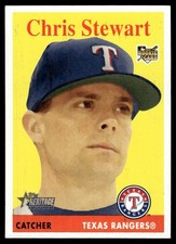 2007 Topps Heritage Chris Stewart Rookie Texas Rangers #281