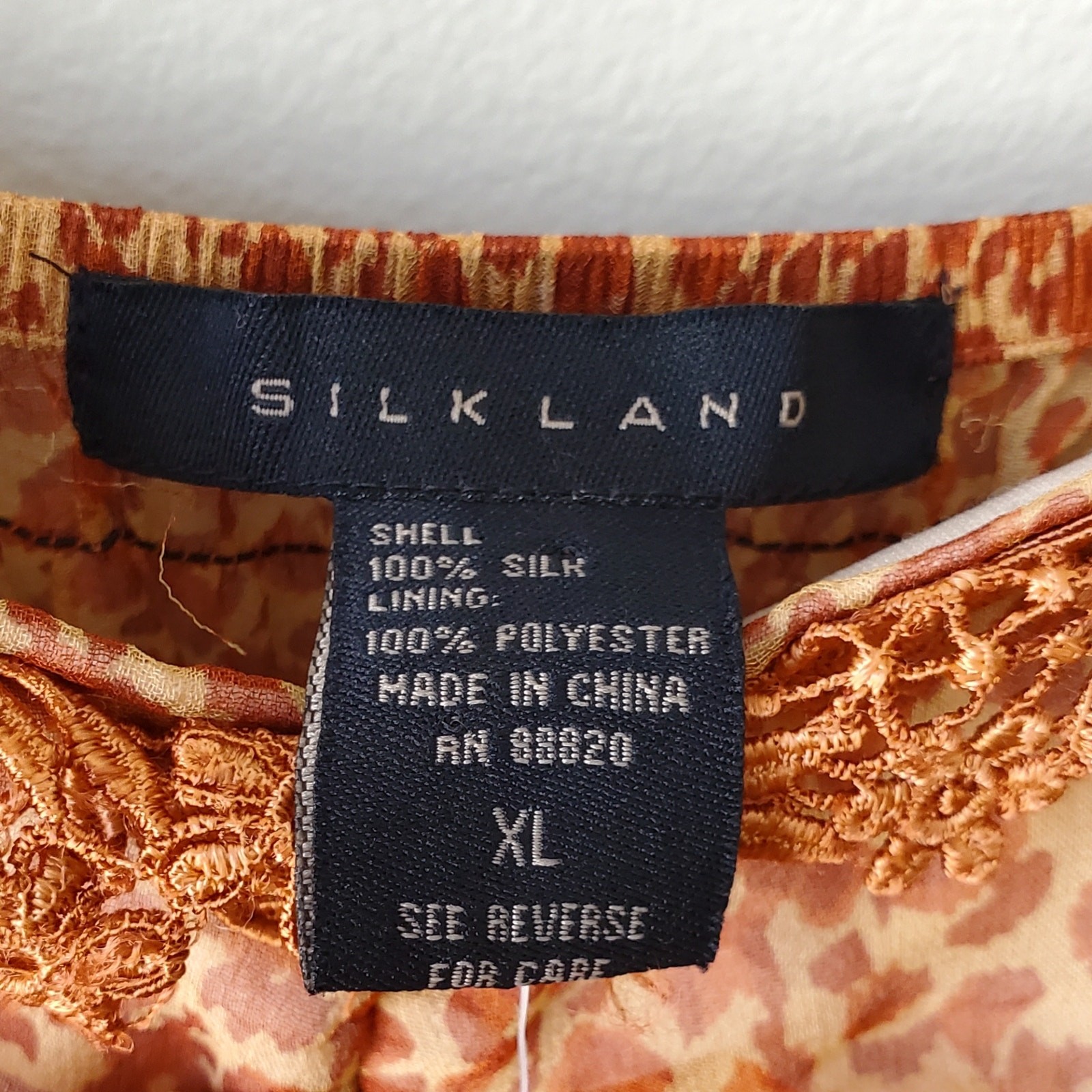 Y2K VTG Women Silk Chiffon Babydoll Cami Top XL S… - image 4