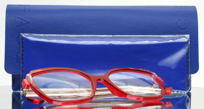 FACE A FACE Bocca Bloom 2 2216 Red Transparent Womens Eyeglasses 53-16-140 B:44