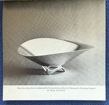 Catalogue original vers 1970 Georg Jensen argent sterling bijoux couverts verre